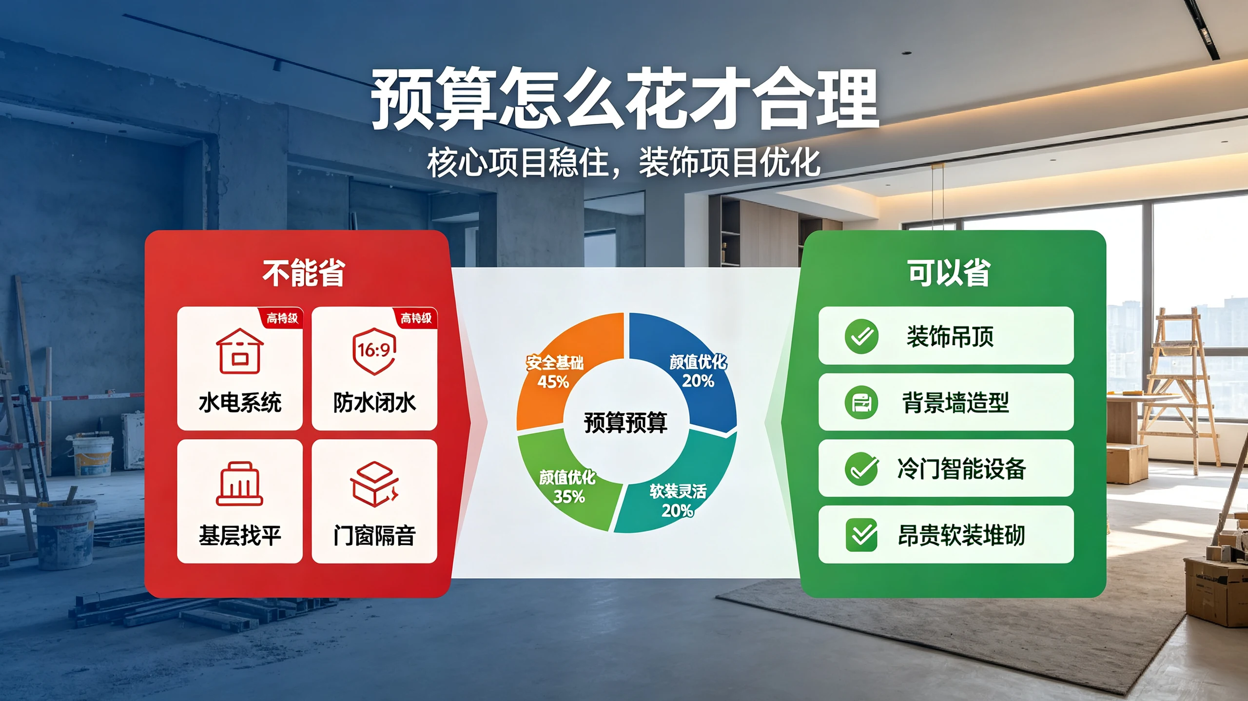厦门装修省钱不降品质的10个技巧,千达成装饰预算管控指南