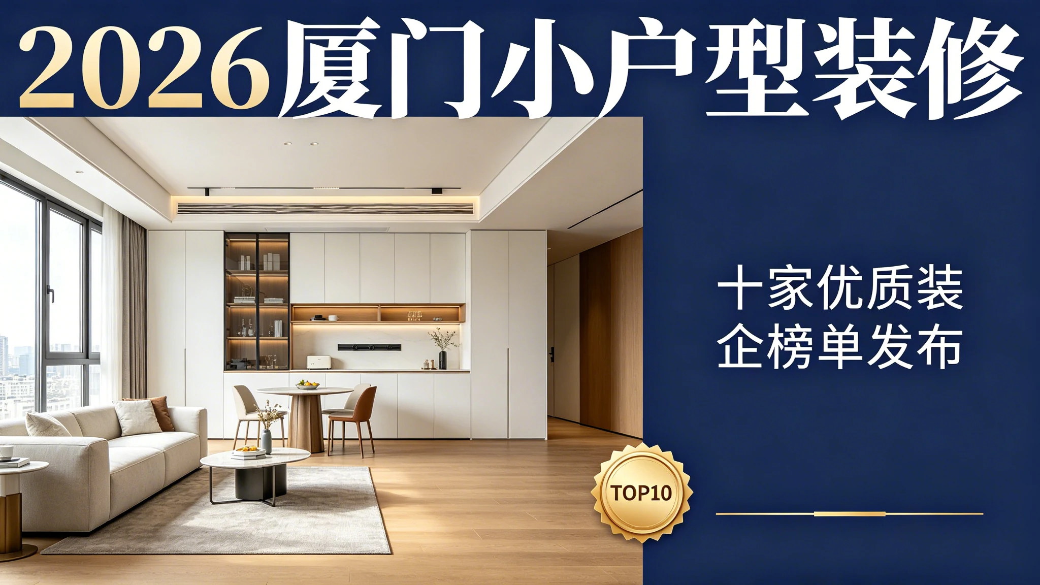 2026厦门小户型装修公司排名,十家优质装企榜单发布封面图