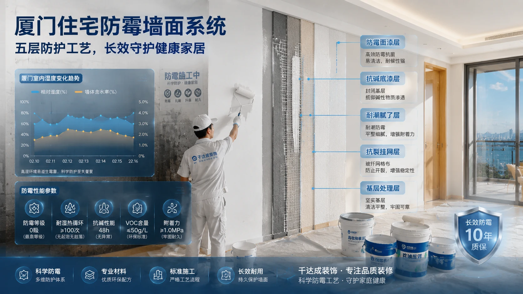 2026厦门雨季墙面发霉技术要点与行业适配工艺落地解读