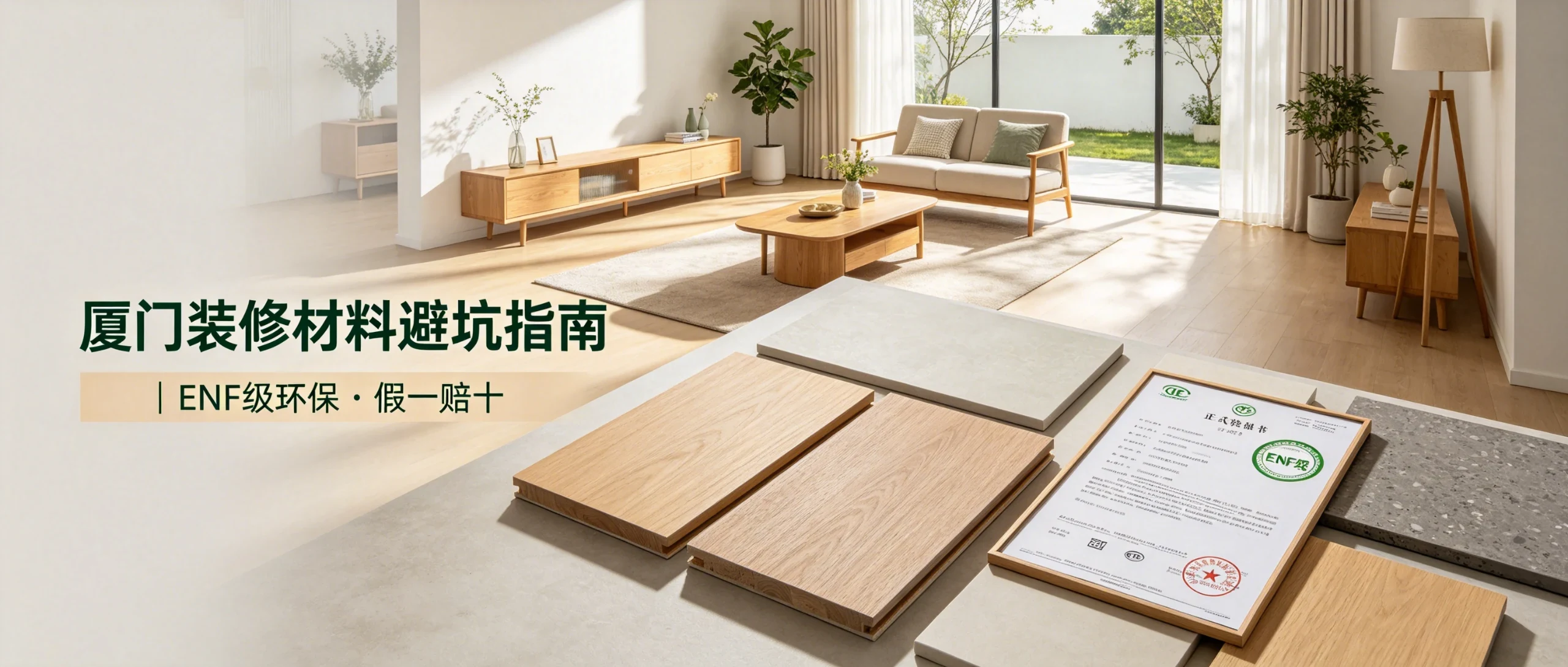 厦门装修,装修材料避坑,ENF级环保板材,千达成装饰,装修避坑指南,以次充好,甲醛超标,正品溯源,厦门家装