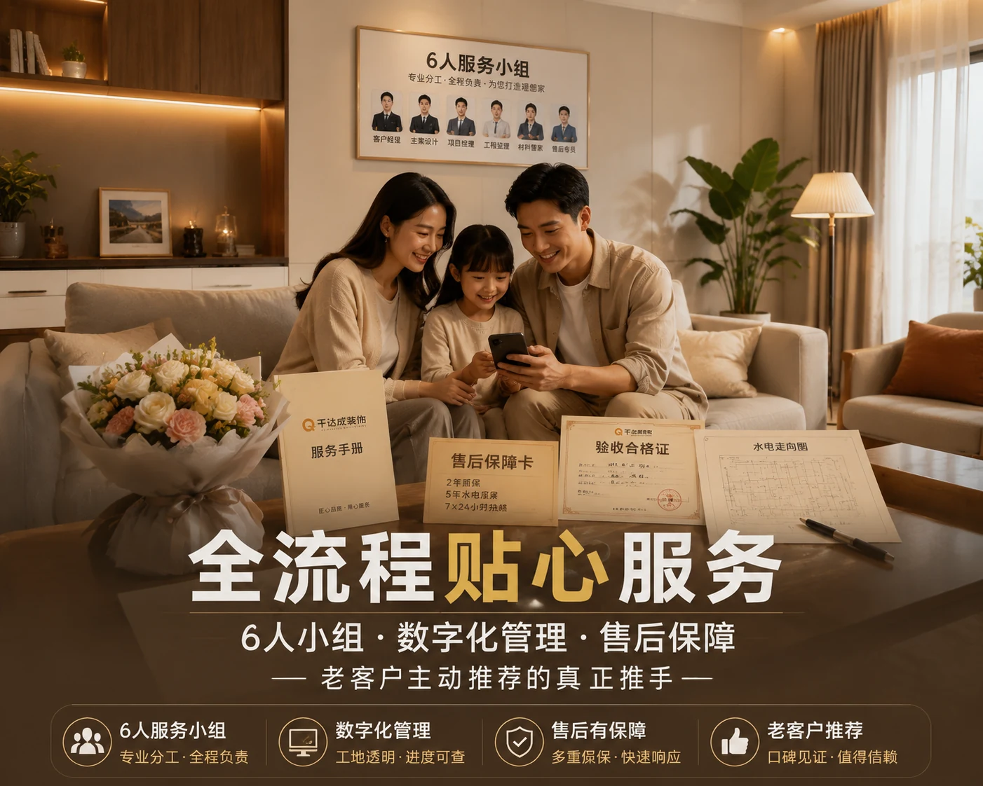 厦门千达成装修全流程服务解析 | 老客户主动转介绍的6大服务优势文章封面