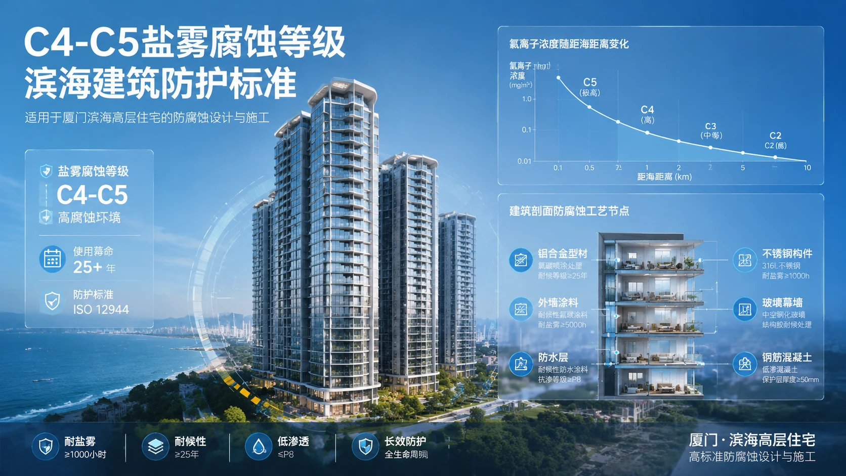 2026厦门滨海装修防盐雾腐蚀技术要点与行业适配工艺落地解读