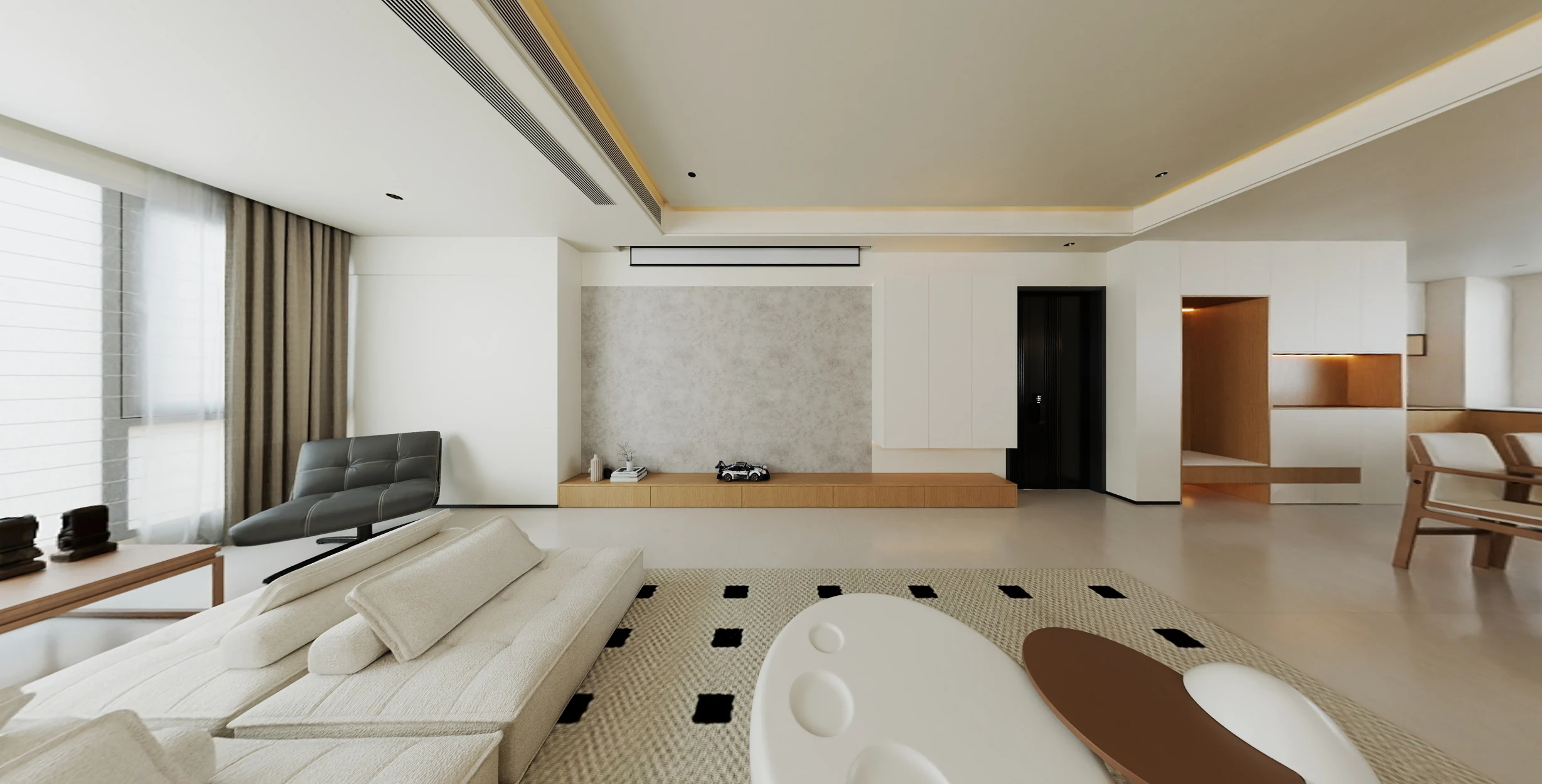 原木白调・自然栖居 | 现代简约质感住宅装修案例